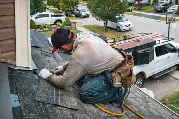 Professional Flat Roof Repair technician working in Cotuit, MA